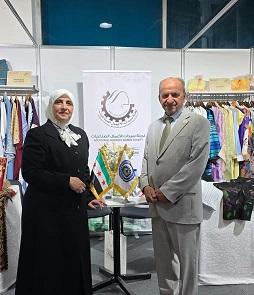  رئيس غرفة صناعة دمشق وريفها يزور جناح لجنة سيدات الأعمال في معرض ناس تكس